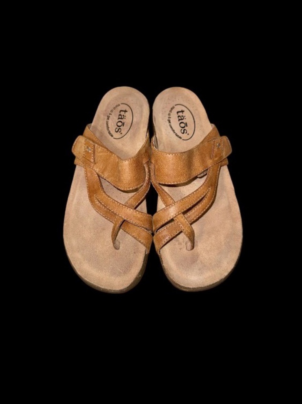 TAOS BY BIRKENSTOCK TAN LEATHER SANDALS WOMEN’s size 7